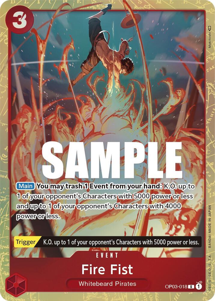OP03-018 PR Fire Fist EN
