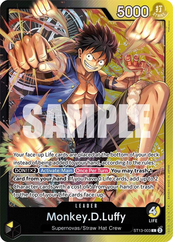 ST13-003 L Monkey.D.Luffy EN