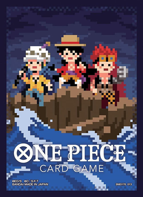One Piece Card Game Official Sleeves: Assortment 6 - The Three Captains (Pixel Art)