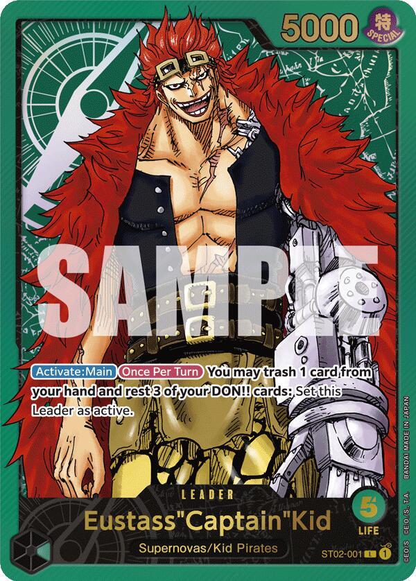 ST02-001 L Eustass"Captain"Kid (Leader Collection Vol.1) EN