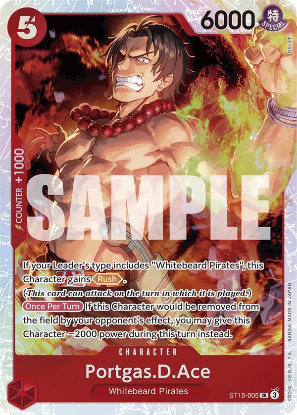 ST15-005 SR Portgas.D.Ace EN