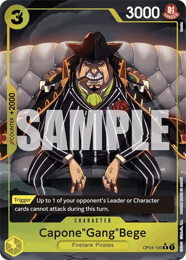 OP04-100 R Capone"Gang"Bege (Alternate Art) EN
