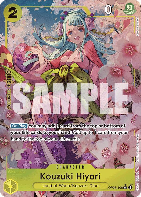 OP06-106 SR Kouzuki Hiyori (Alternate Art) EN