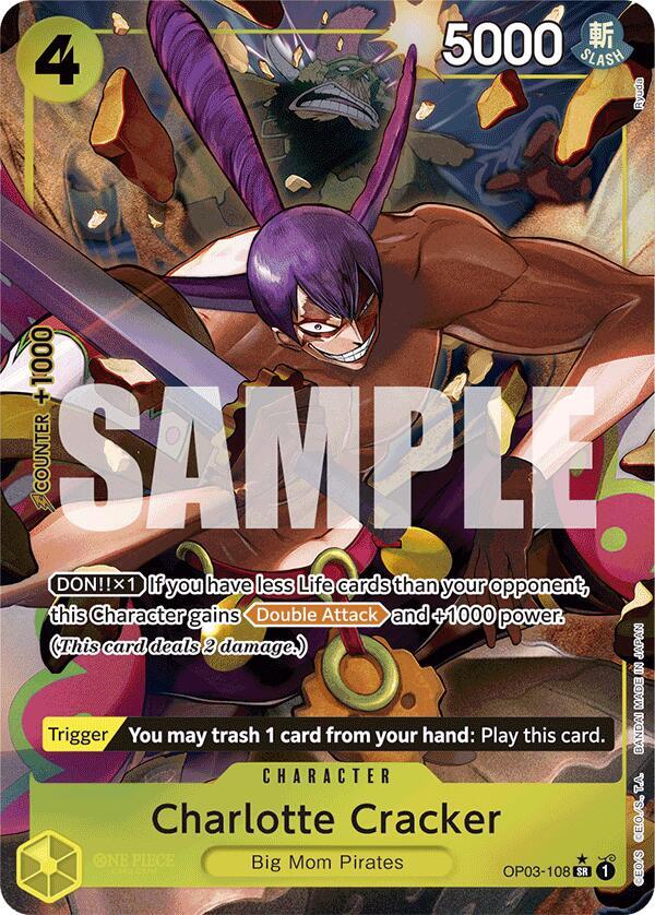 OP03-108 SR Charlotte Cracker (Alternate Art) EN