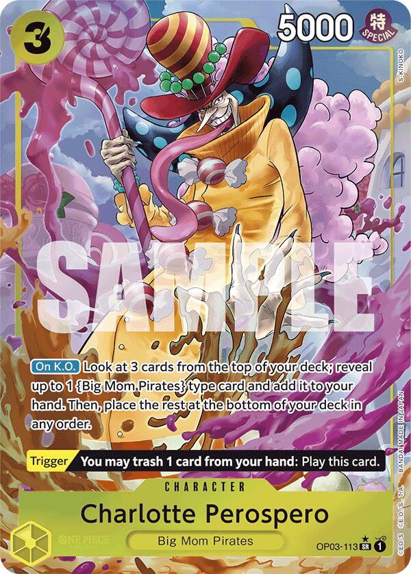 OP03-113 SR Charlotte Perospero (Alternate Art) EN