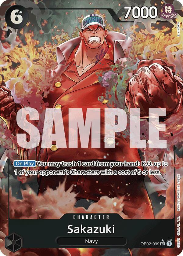 OP02-099 SR Sakazuki (Alternate Art) EN