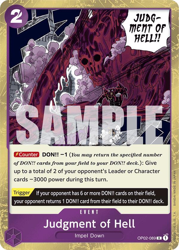 OP02-089 R Judgment of Hell (Pirate Flag Foil) EN