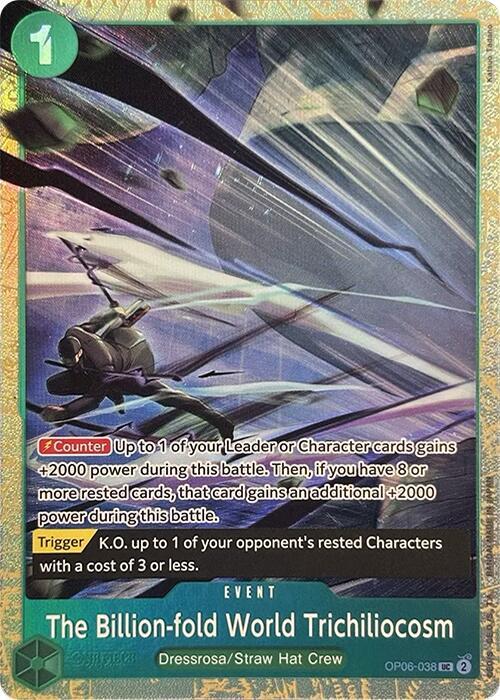 OP06-038 UC The Billion-fold World Trichiliocosm (Best Selection Vol.2) EN