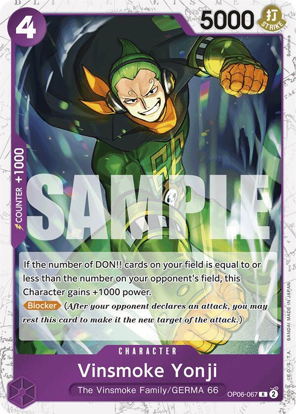 OP06-067 R Vinsmoke Yonji (Pirate Flag Foil) EN