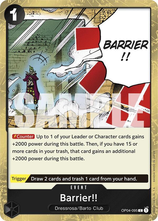 OP04-095 C Barrier!! (Pirate Flag Foil) EN