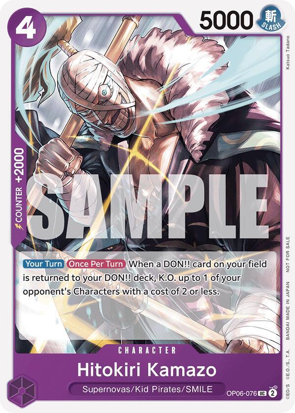 OP06-076 Hitokiri Kamazo (Tournament Pack 2025 Vol. 1) EN