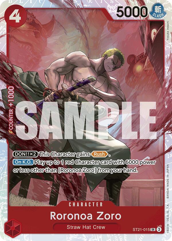 ST21-015 SR Roronoa Zoro EN