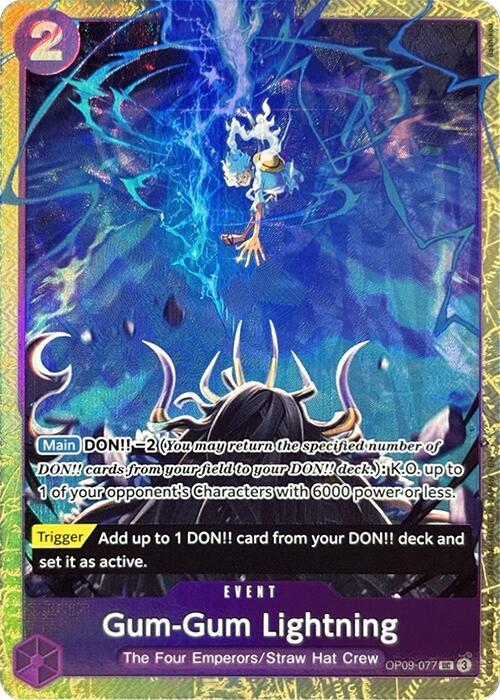 OP09-077 UC Gum-Gum Lightning (Best Selection Vol.4) EN