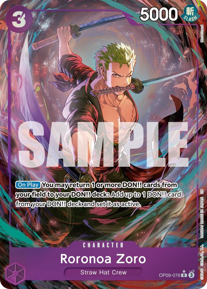 OP09-076 PR Roronoa Zoro EN