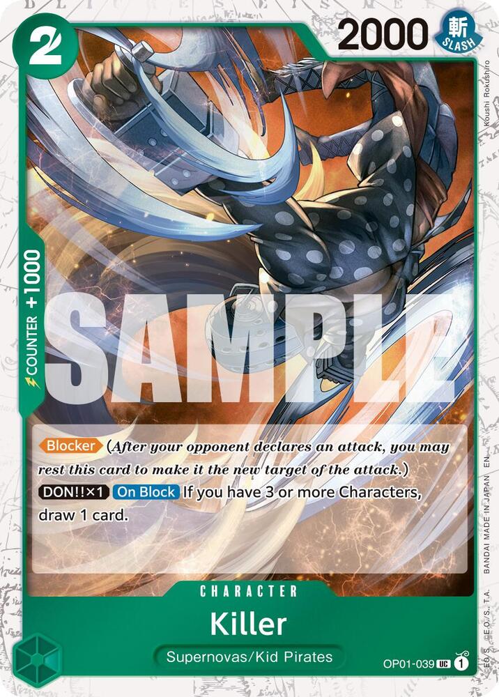 OP01-039 UC Killer (Pirate Flag Foil) EN