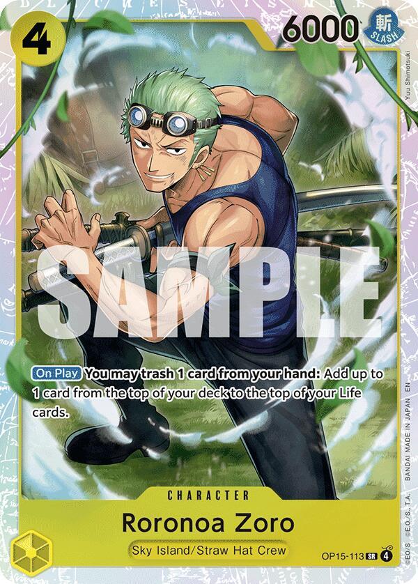 OP15-113 SR Roronoa Zoro EN