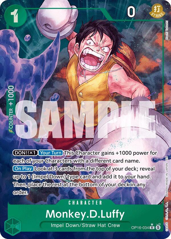 OP16-034 PR Monkey.D.Luffy EN