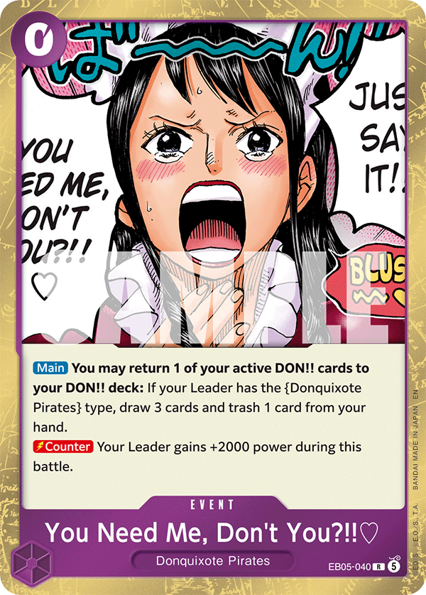 EB05-040 R You Need Me, Don't You?!!? EN