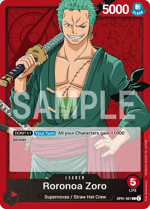OP01-001 L Roronoa Zoro EN