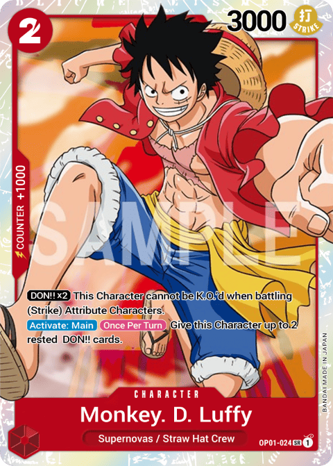 OP01-024 SR Monkey.D.Luffy EN
