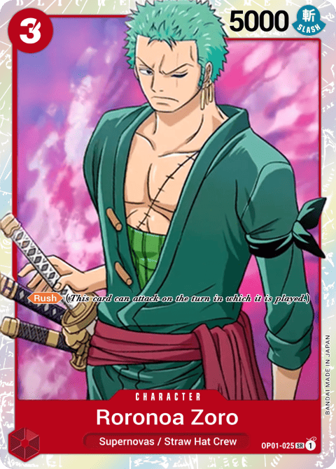 OP01-025 SR Roronoa Zoro EN
