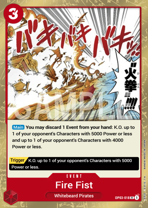 OP03-018 R Fire Fist EN