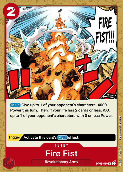 OP05-019 R Fire Fist EN