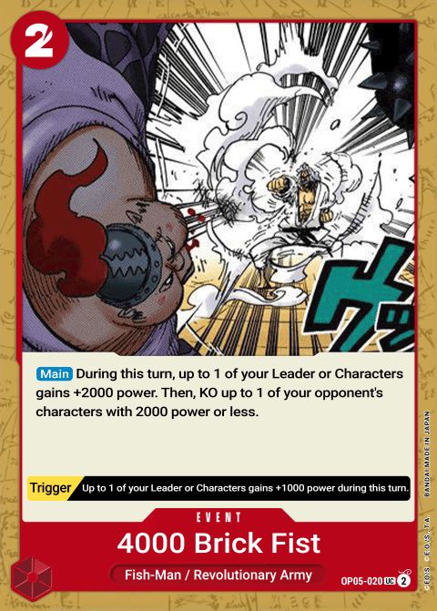 OP05-020 UC Four Thousand-Brick Fist EN
