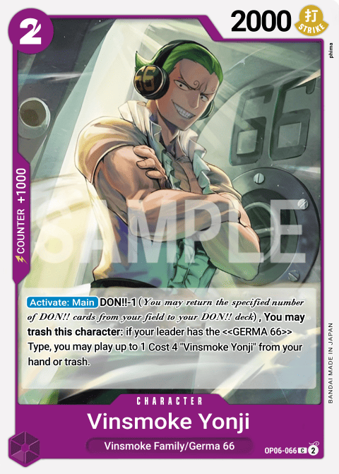 OP06-066 C Vinsmoke Yonji EN