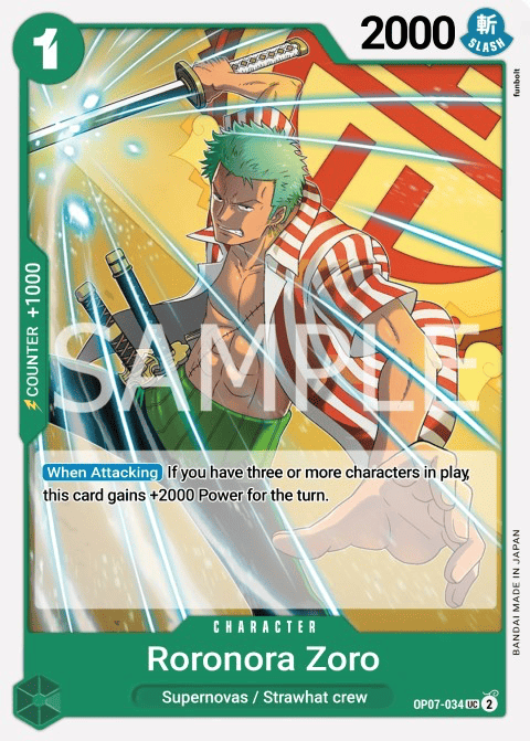 OP07-034 UC Roronoa Zoro EN