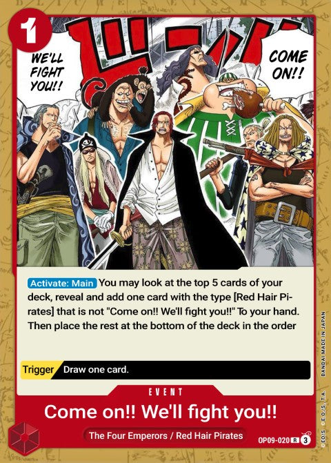 OP09-020 R Come On!! We'll Fight You!! EN