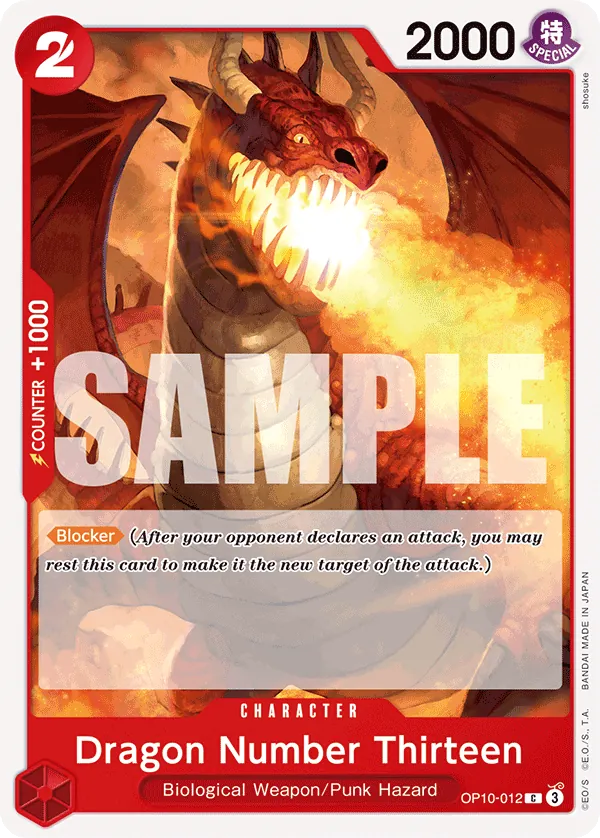OP10-012 C Dragon Number Thirteen EN