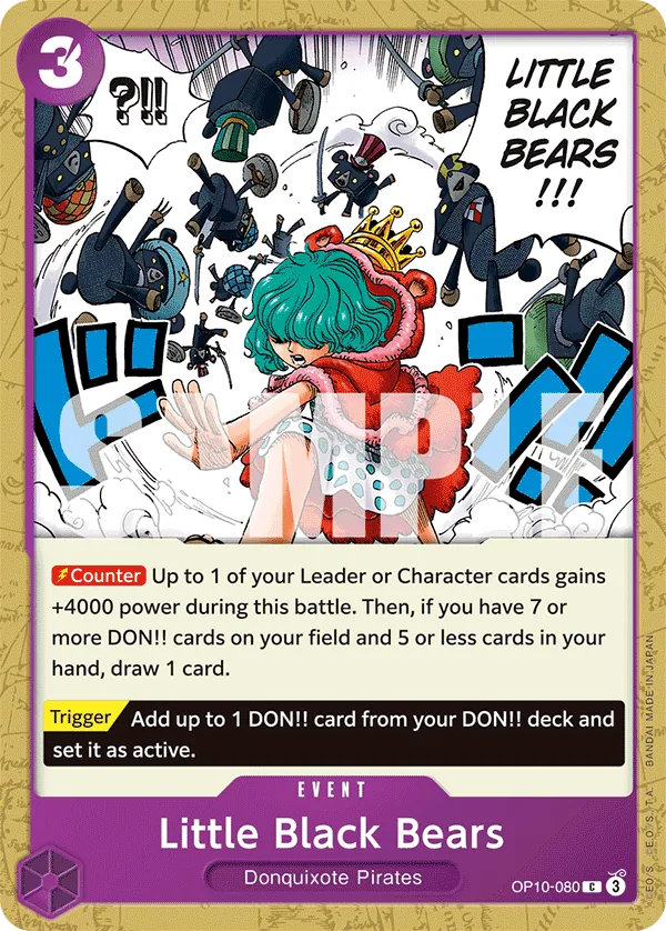 OP10-080 C Little Black Bears EN