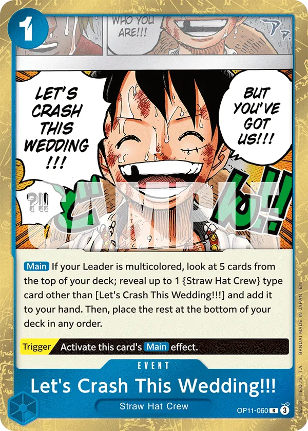 OP11-060 R Let's Crash This Wedding!!! EN