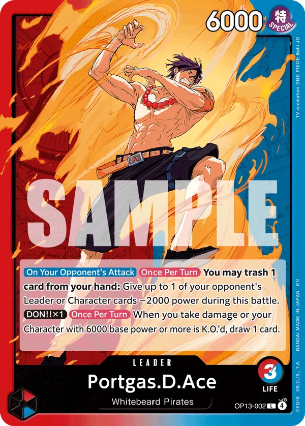 OP13-002 L Portgas.D.Ace EN