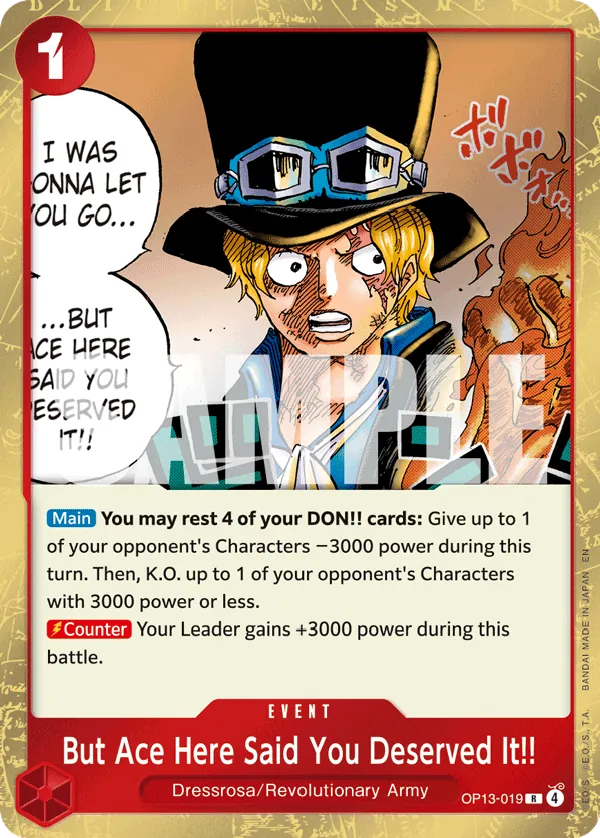 OP13-019 R But Ace Here Said You Deserved It!! EN