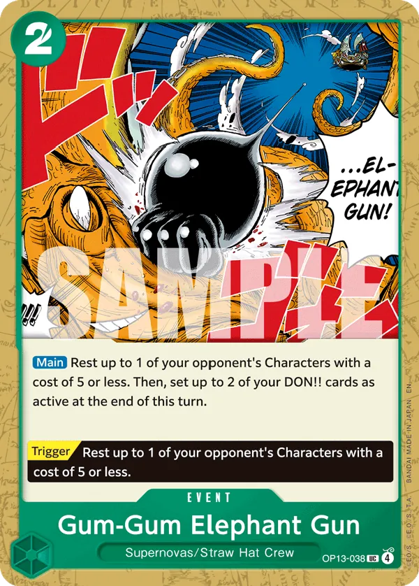 OP13-038 UC Gum-Gum Elephant Gun EN
