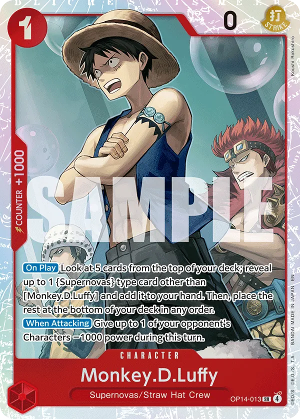 OP14-013 SR Monkey.D.Luffy EN