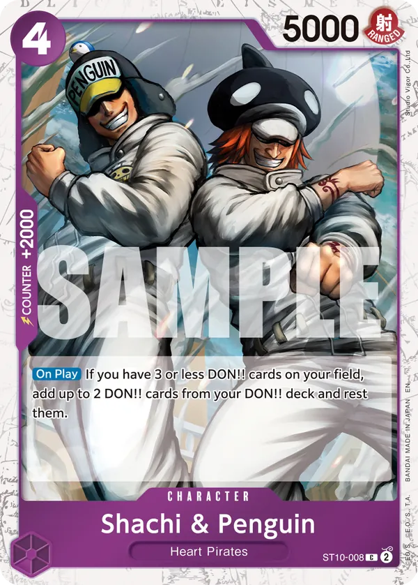 ST10-008 C Shachi & Penguin (Pirate Flag Foil) EN