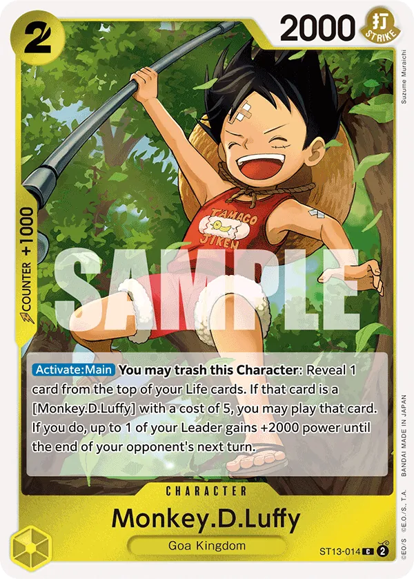 ST13-014 C Monkey.D.Luffy EN