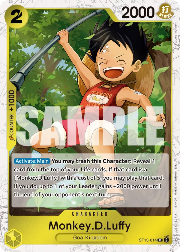 ST13-014 C Monkey.D.Luffy (Pirate Flag Foil) EN
