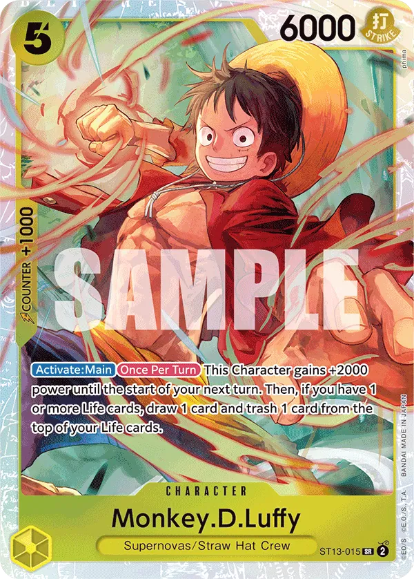 ST13-015 SR Monkey.D.Luffy EN