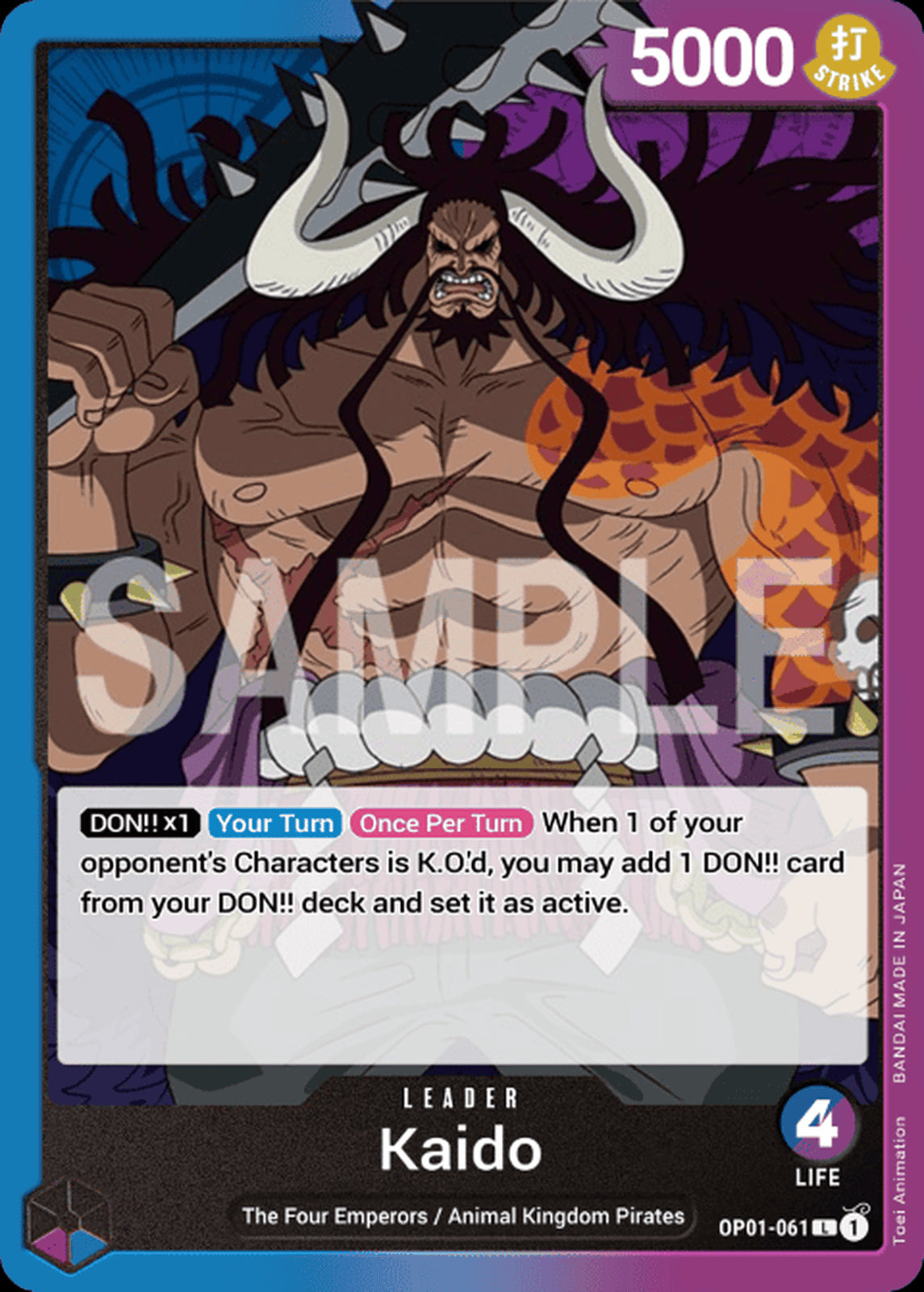 OP01-061 L Kaido EN