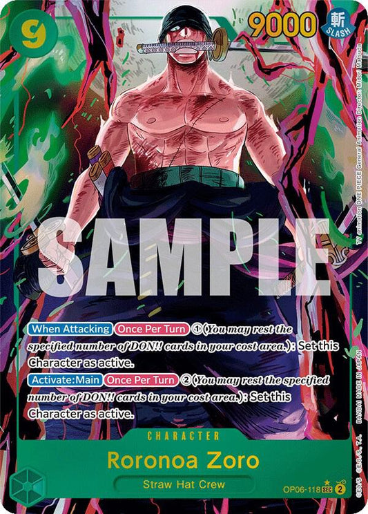 OP06-118 PSEC Roronoa Zoro EN