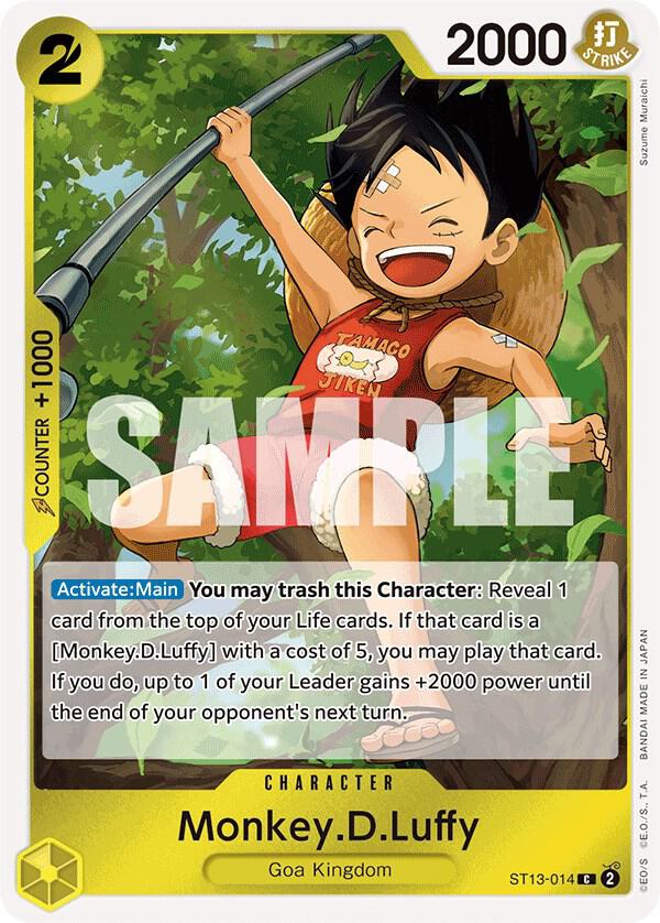 ST13-014 C Monkey.D.Luffy EN