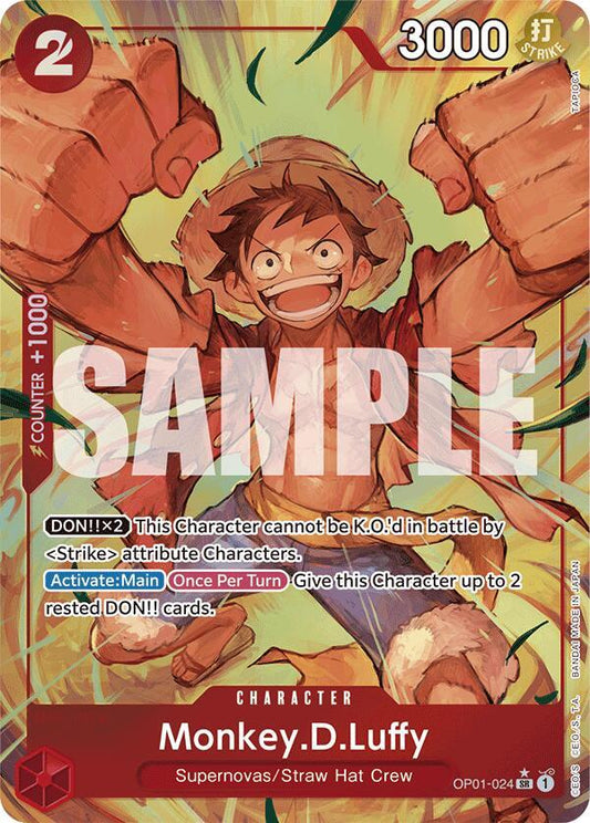 OP01-024 SR Monkey.D.Luffy (Alternate Art) EN