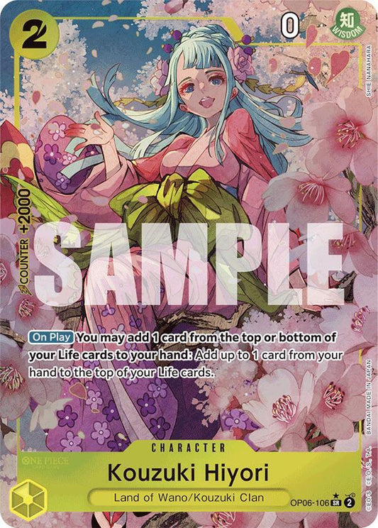 OP06-106 SR Kouzuki Hiyori (Alternate Art) EN