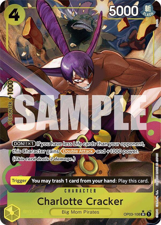 OP03-108 SR Charlotte Cracker (Alternate Art) EN