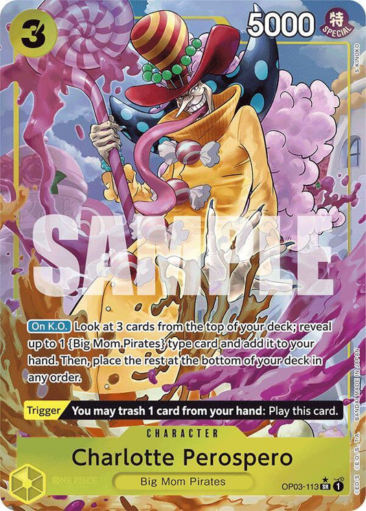 OP03-113 SR Charlotte Perospero (Alternate Art) EN