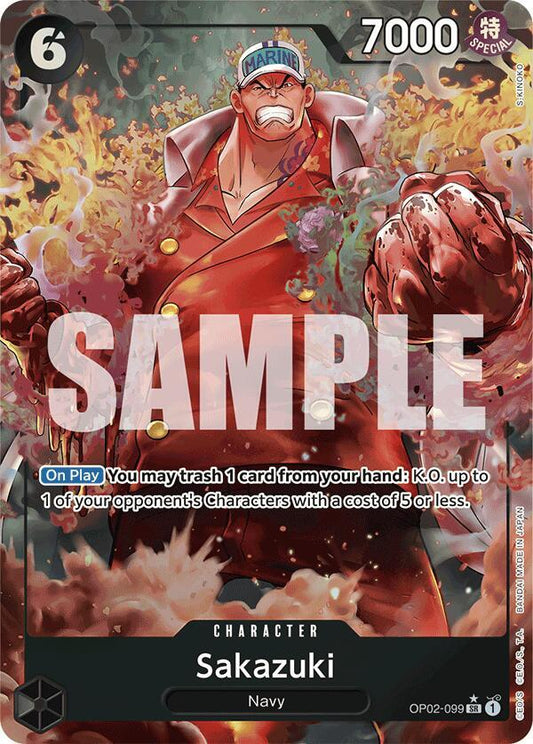 OP02-099 SR Sakazuki (Alternate Art) EN